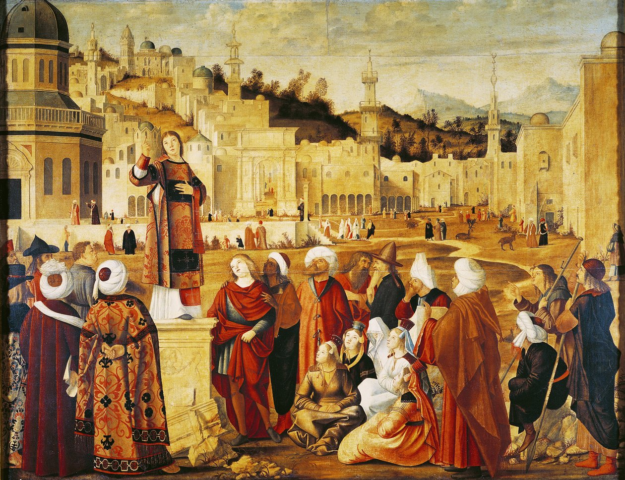 St. Stephen forkynnelse av Vittore Carpaccio