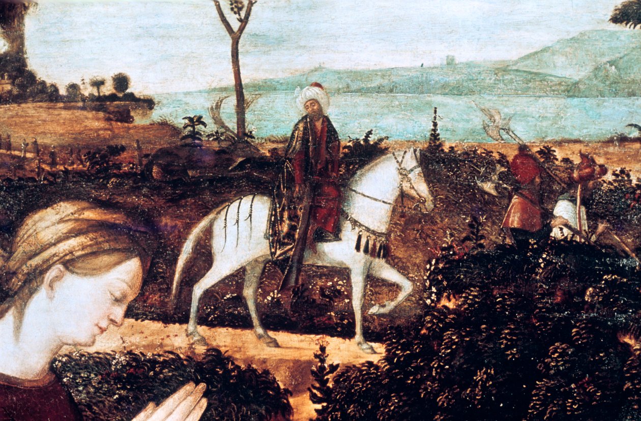 Hellige familie, detalj av Vittore Carpaccio