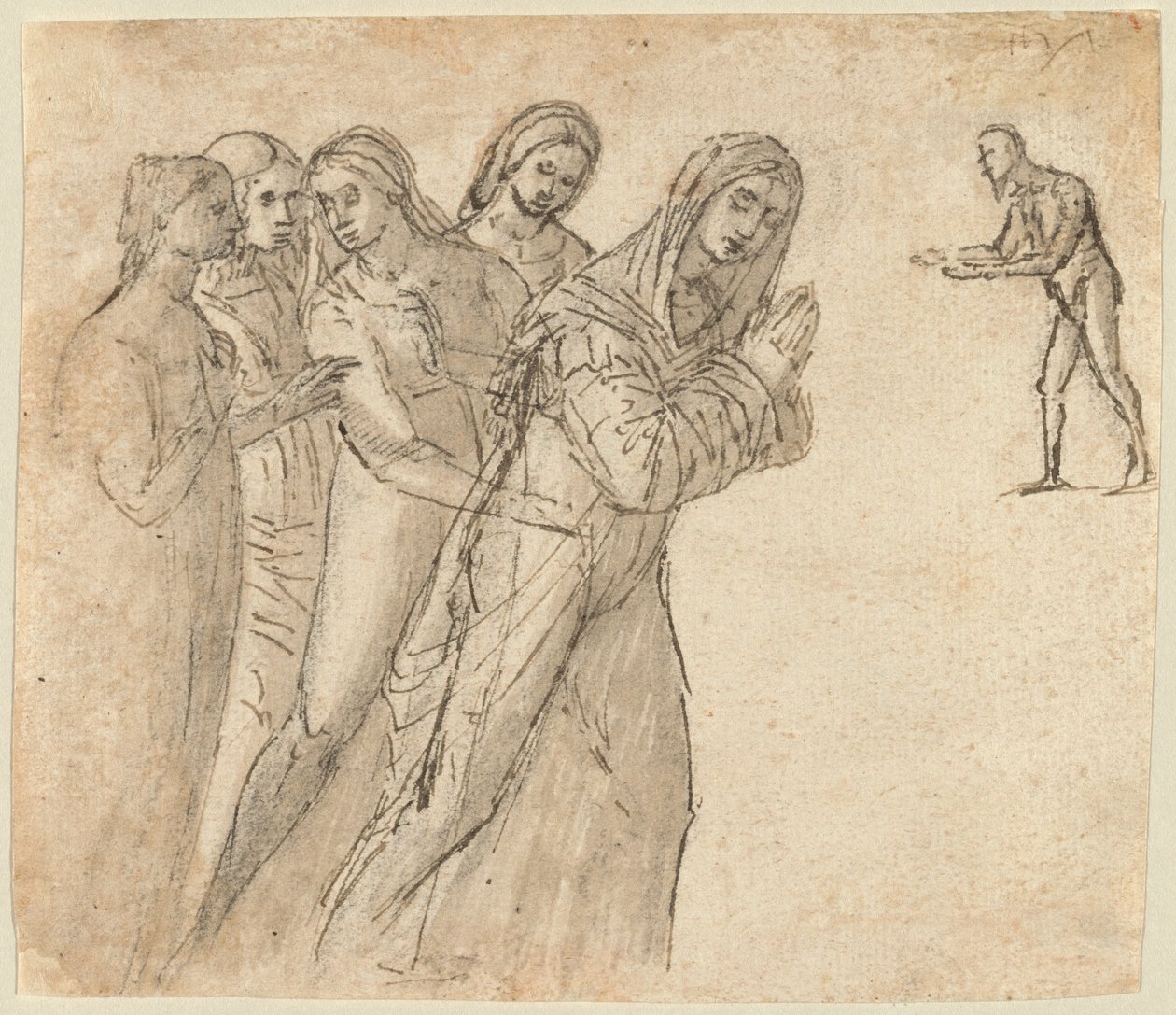 Jomfruen og fire andre kvinner av Vittore Carpaccio