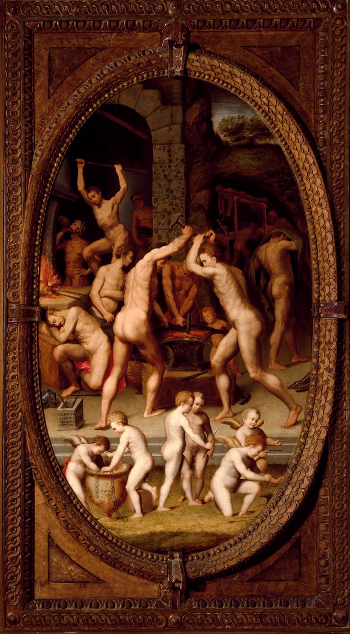 The Forge of Vulcan (maleri av Vittorio Casini
