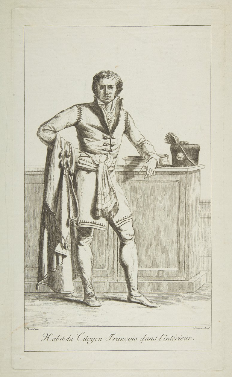 Innvendig antrekk til den franske borgeren, 1794. av Vivant Denon