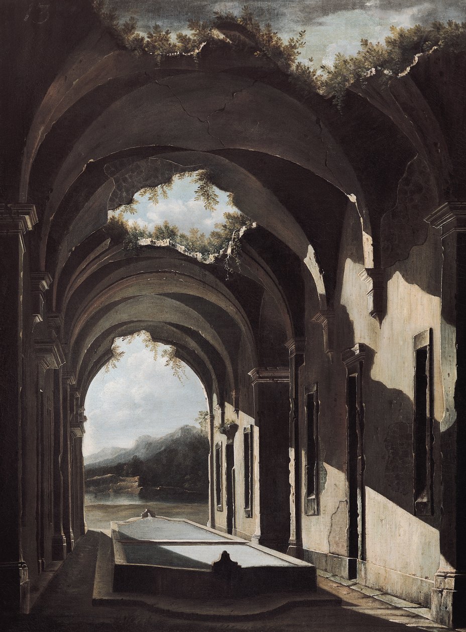 Ruiner i et landskap, ca. 1646-47 av Viviano Codazzi