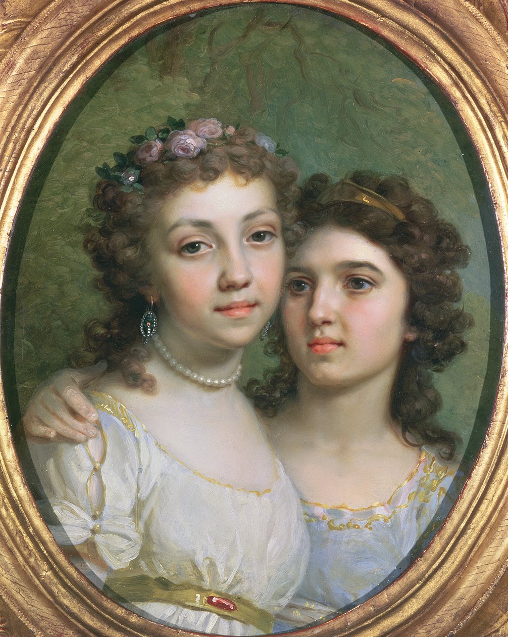 Lizanka og Dashenka, 1784 av Vladimir Lukich Borovikovsky