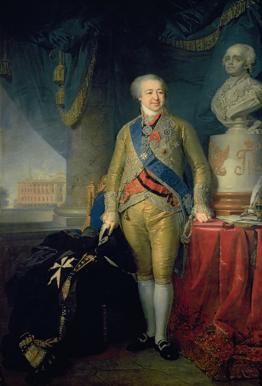 Portrett av grev Alexander Kurakin (1757-1825), 1802 (olje på lerret) av Vladimir Lukich Borovikovsky