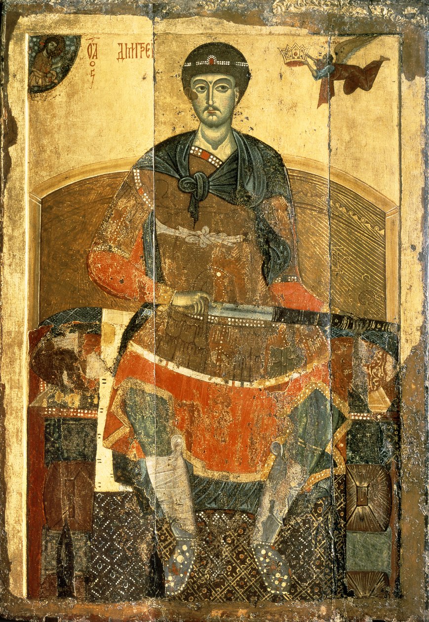 St. Demetrius av Salonica av Vladimir Suzdal School