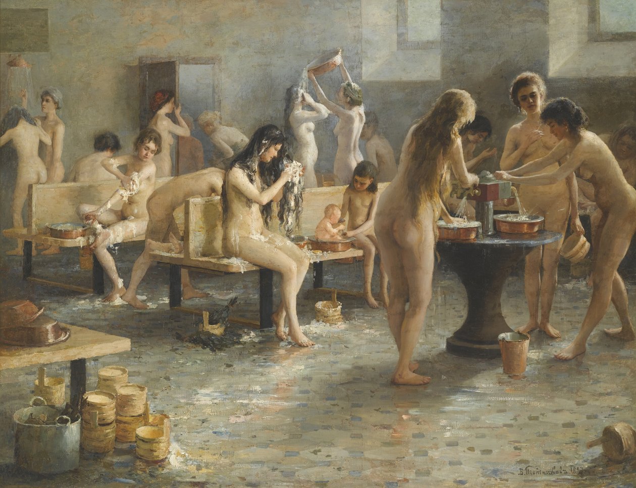 Badehuset av Vladimir Alexandrovich Plotnikov
