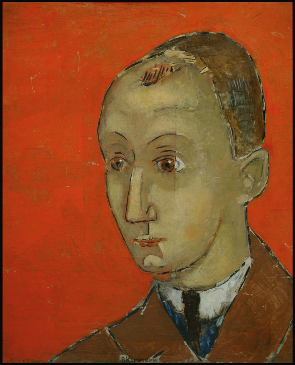 Selvportrett, 1920-tallet. av Vladimir Alexeevich Komarovsky