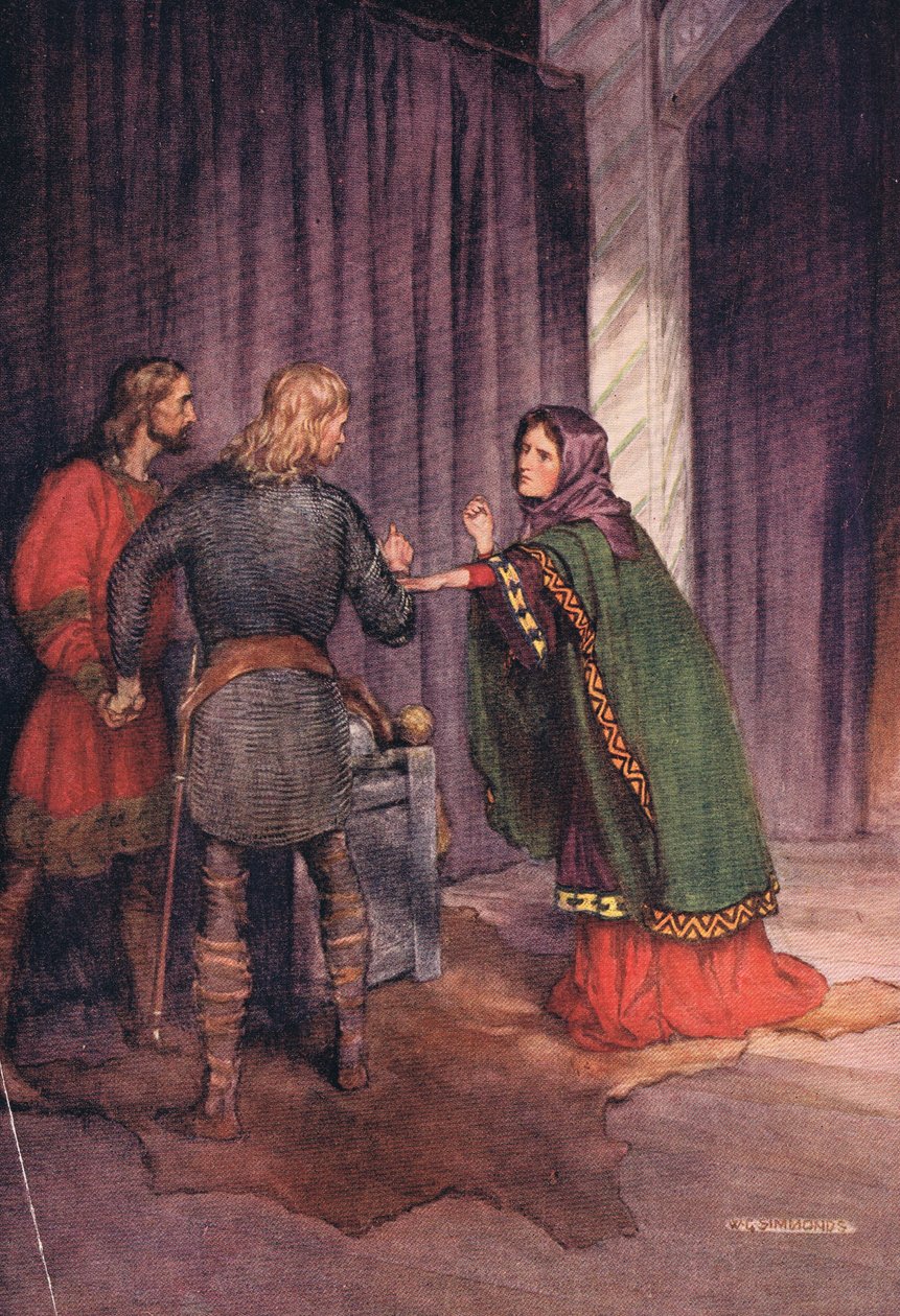 'Et ve tråkker en annens hæl', 1910 av W. G. Simmonds