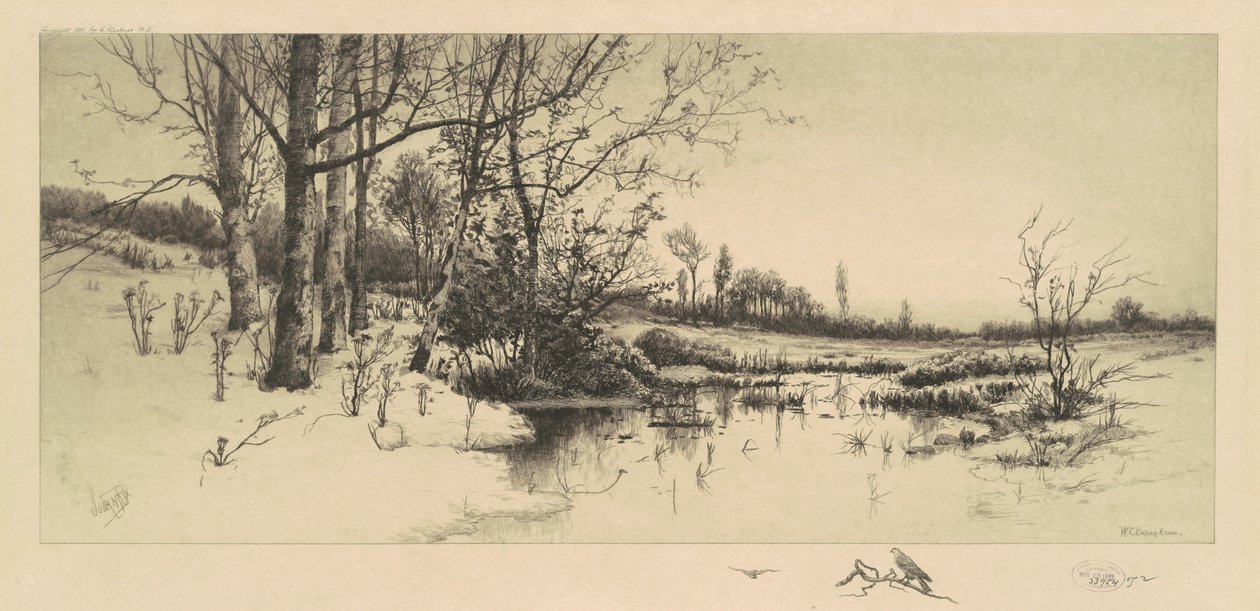 Kledd i et plagg av ubetrådt snø av W.C. Bauer