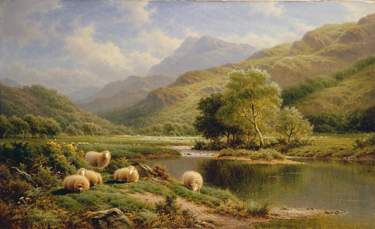 Pastoralt landskap av W.H. Watson