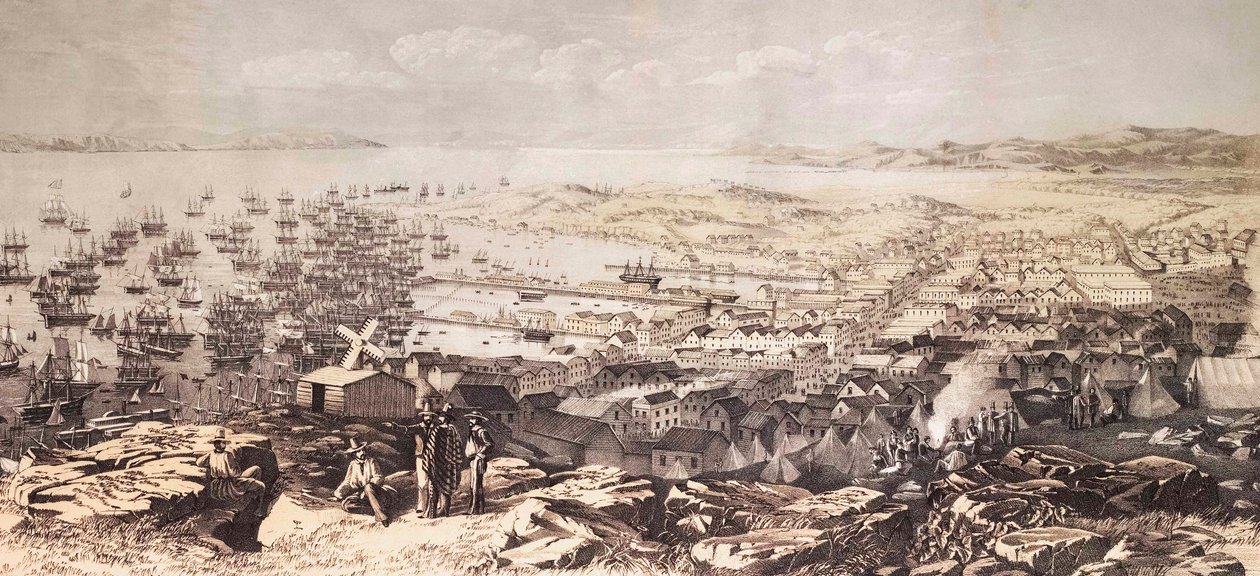 San Francisco i 1851. (trykk) av W. Boosey