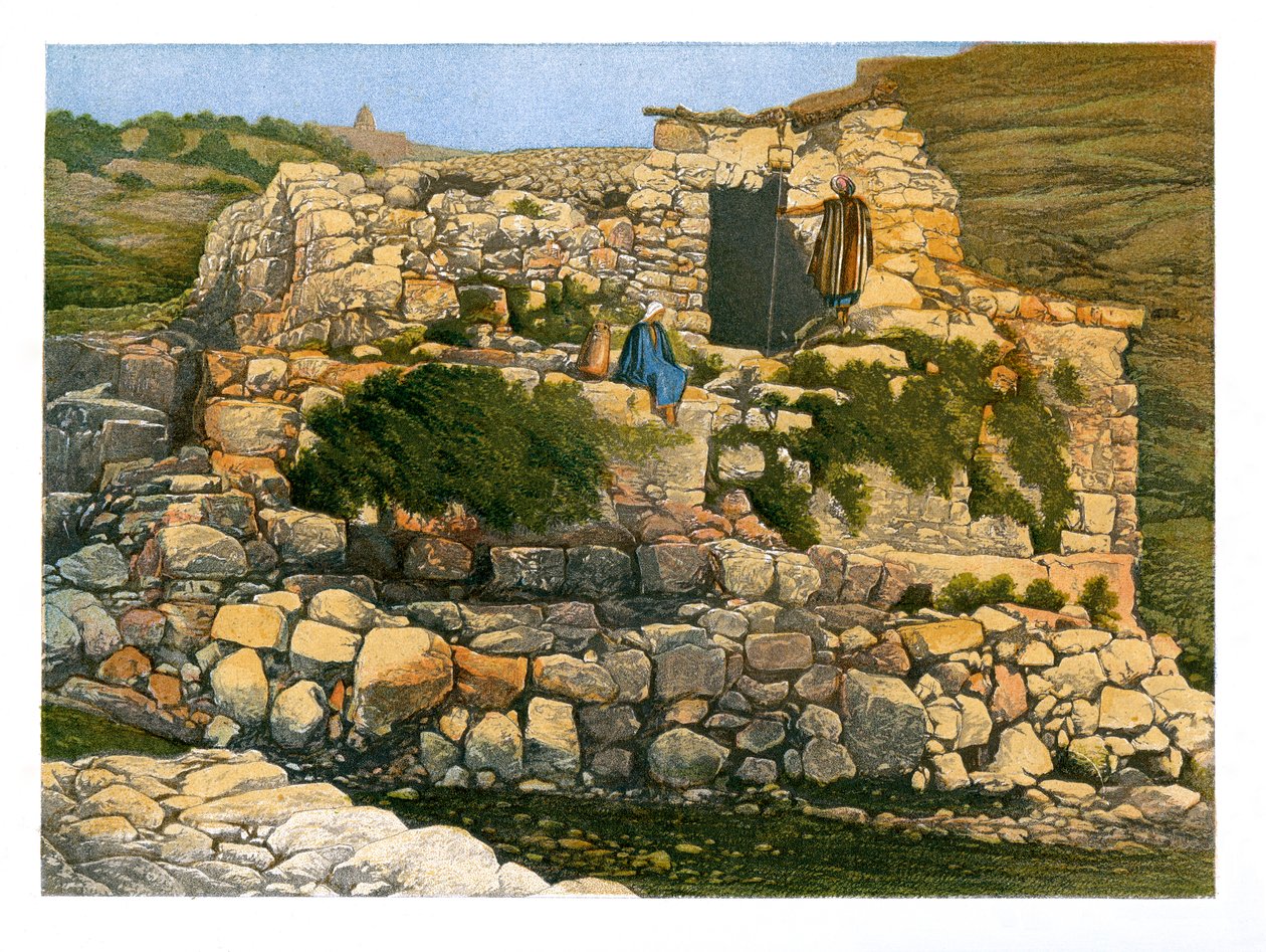 The Well of En-Rogel, Jerusalem, c1870. av W. Dickens