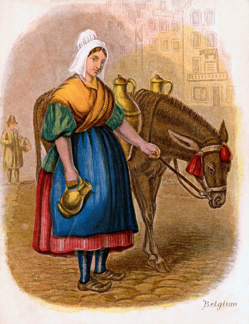 Belgisk melkekvinne, 1809. av W. Dickes