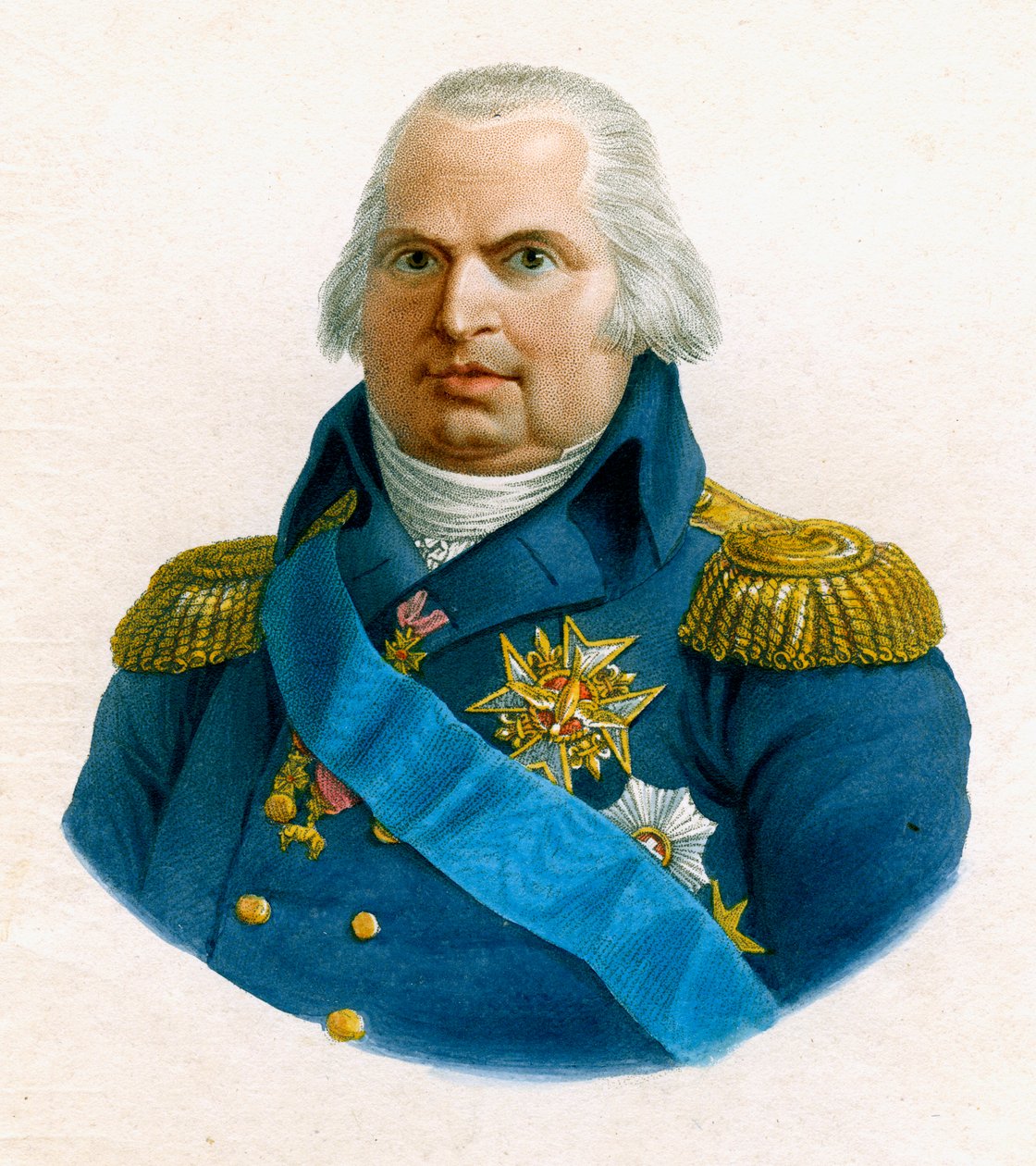 Louis XVIII, konge av Frankrike, 1800-tallet. av W Evans