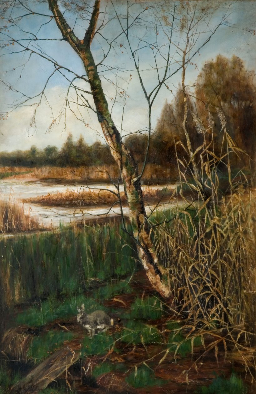 Høst ved Olton Mill, 1800-tallet. av W. H. Middleton