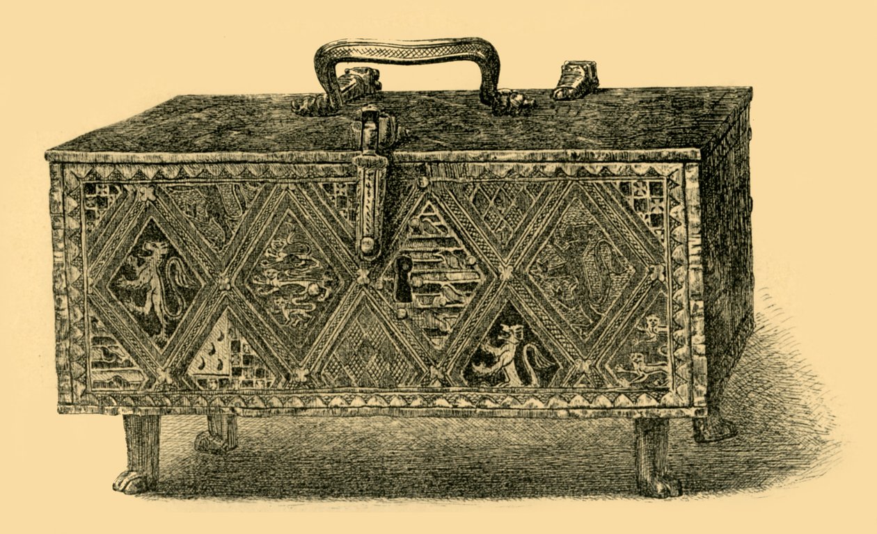 The Valence Casket, c1305-1312, 1881. av W. Harbutt