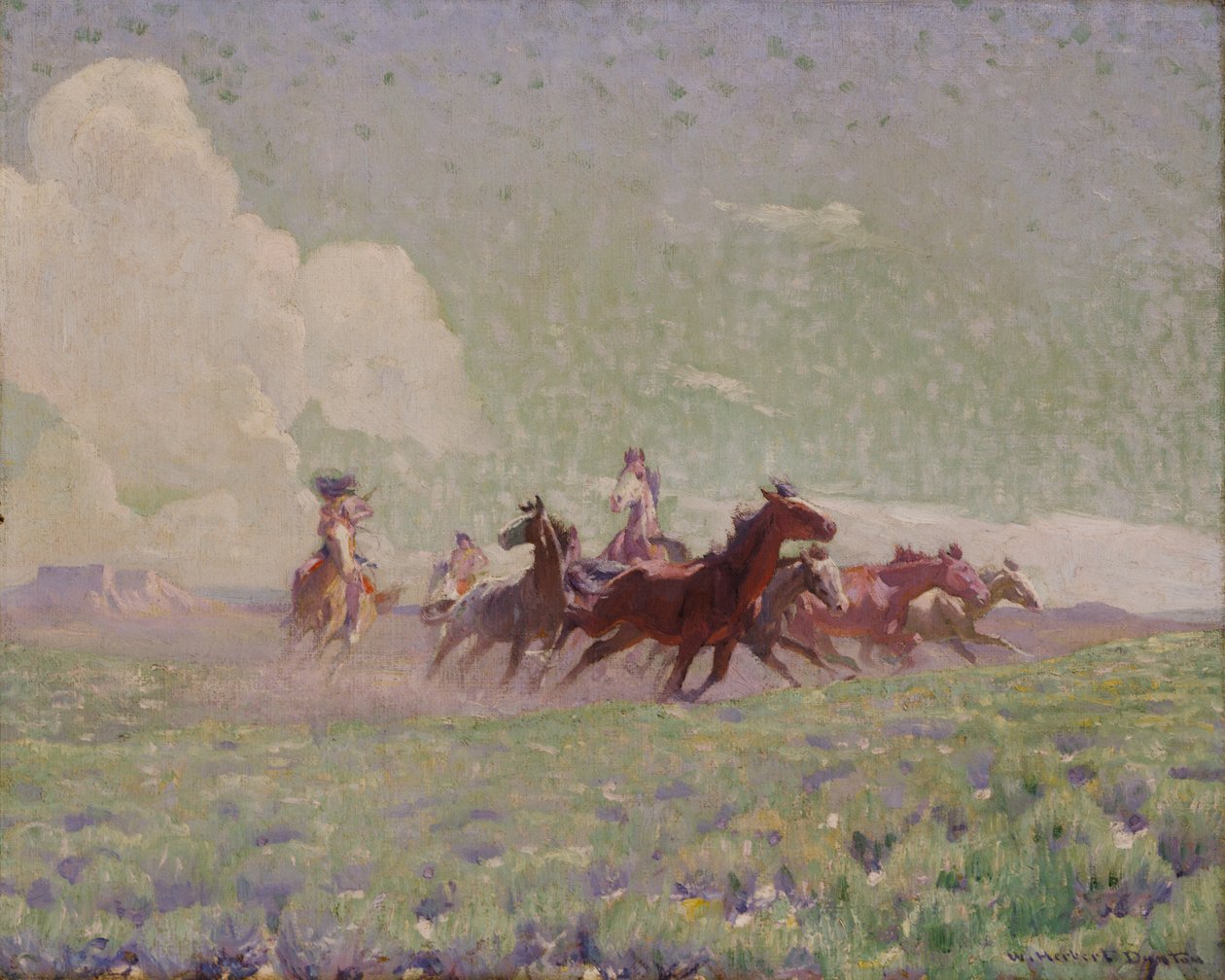 Fiendenes hester, ca. 1912-1920. av W. Herbert Dunton