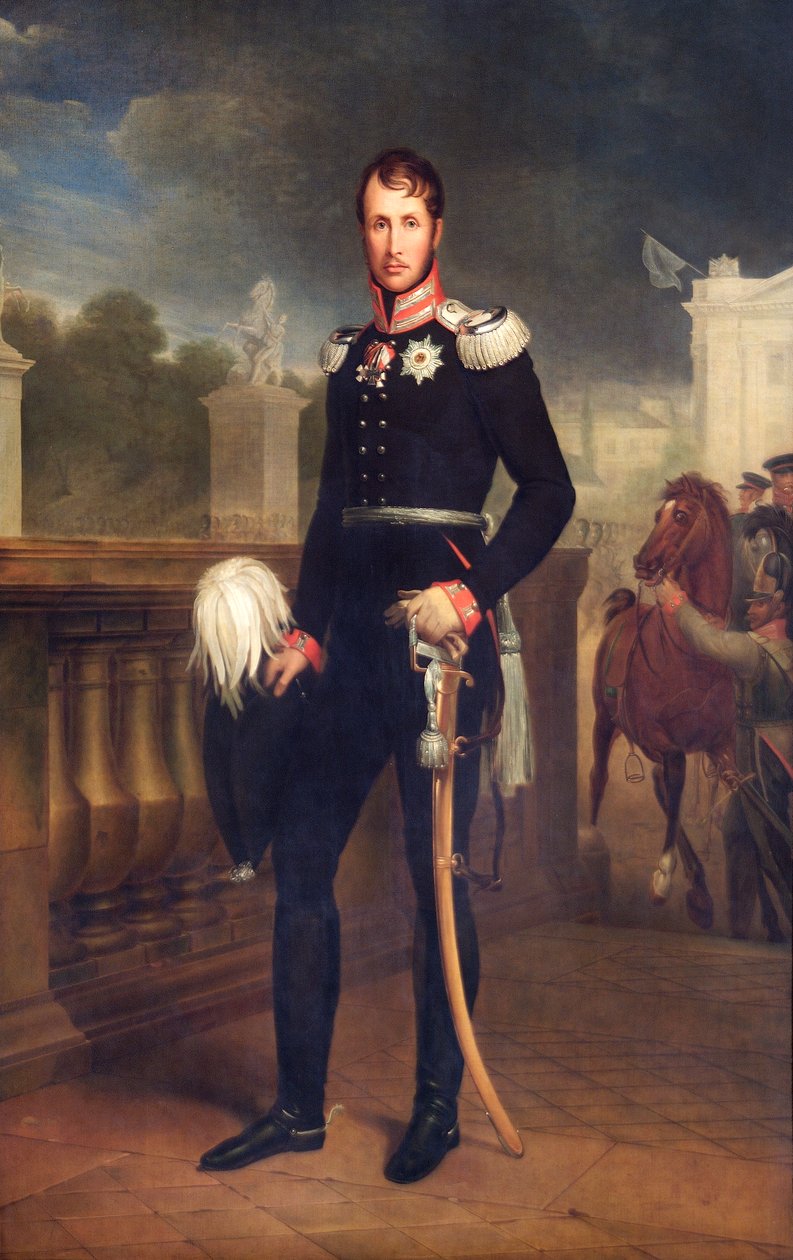 Frederick William III (olje på lerret) av W. Herbig