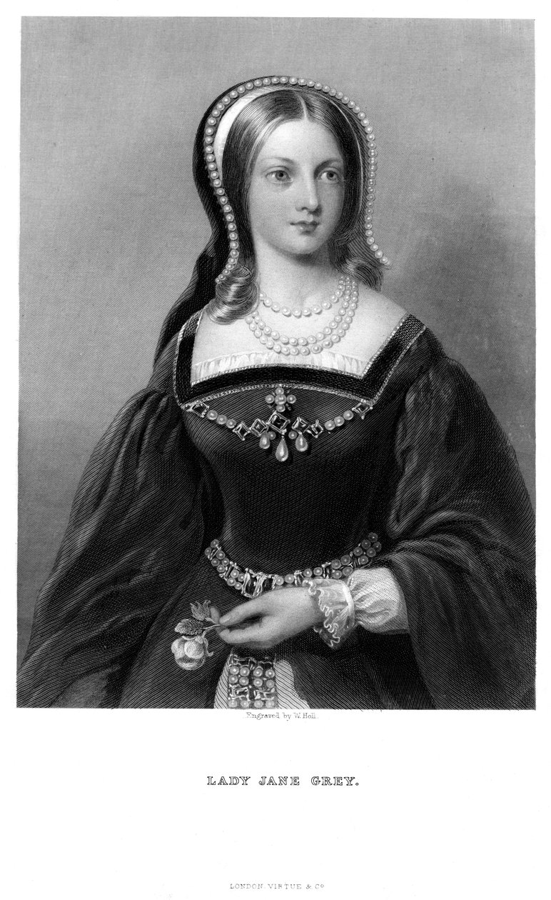 Lady Jane Gray 1537-1554, 1800-tallet. av W. Holl