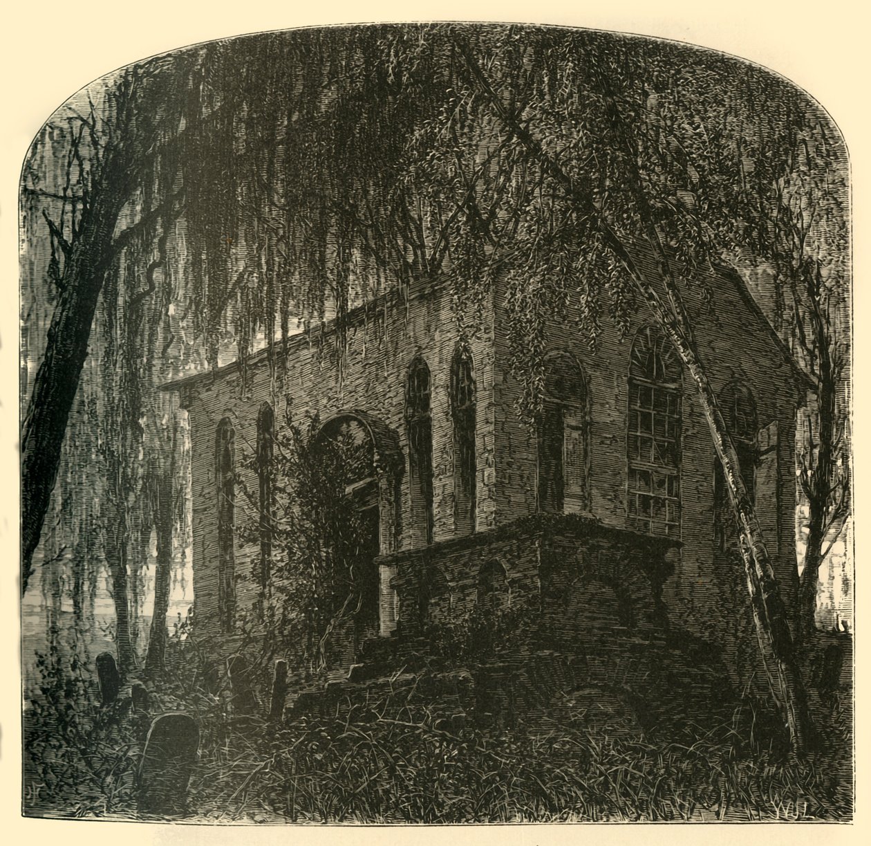 'St. James's Church, Goose Creek', 1872. av W. J. Linton
