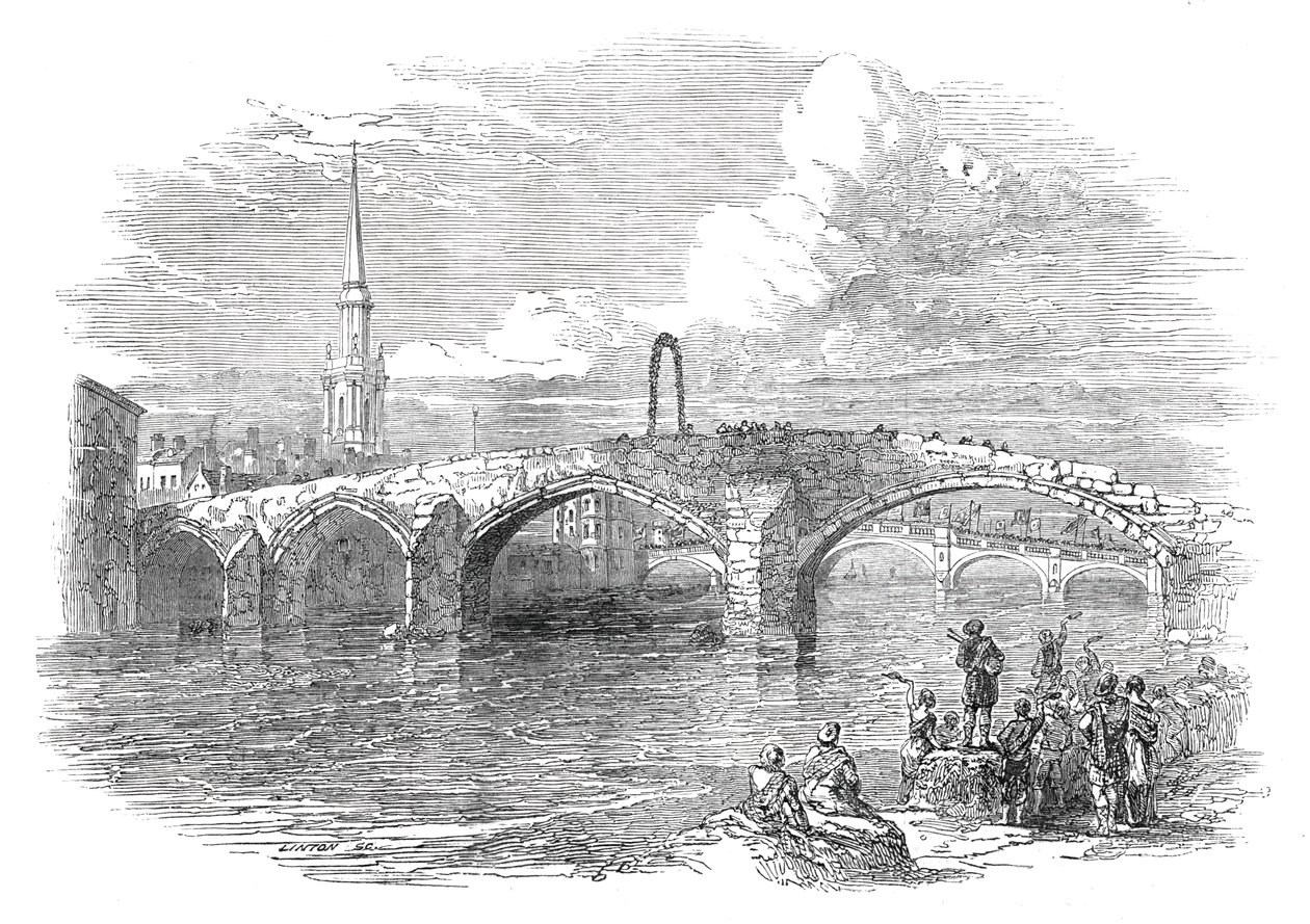 The Brigs of Ayr, 1844. av W. J. Linton