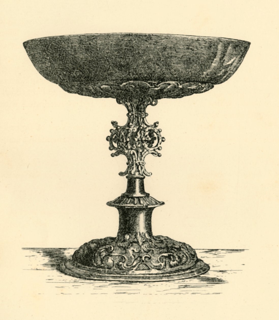 Silver tazza, tidlig på 1600-tallet, 1881. av W. M. McGill