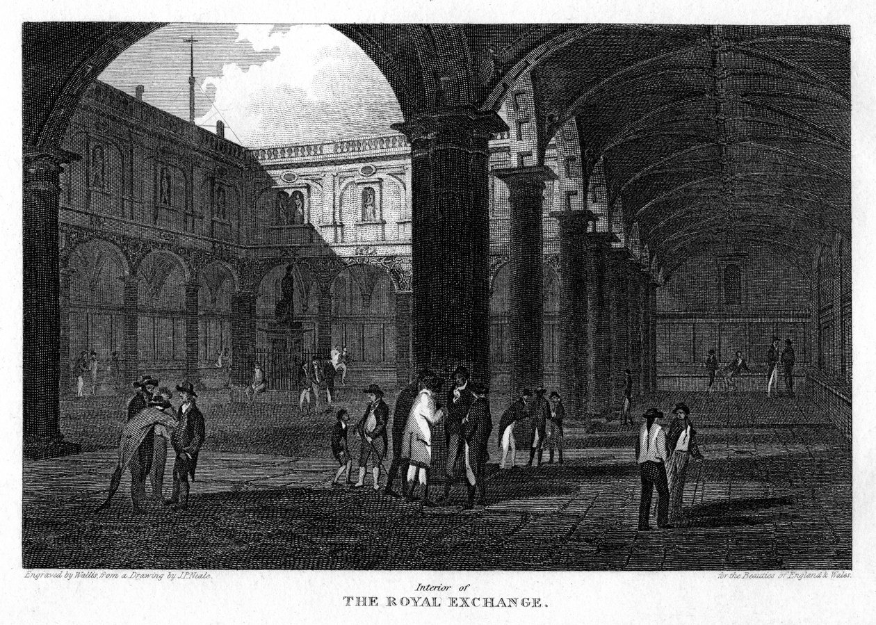 The Royal Exchange, City of London, 1816. av W. Wallis