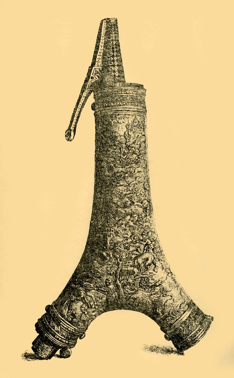 Pulverkolbe, c1580-1600, 1881. av W. Wise