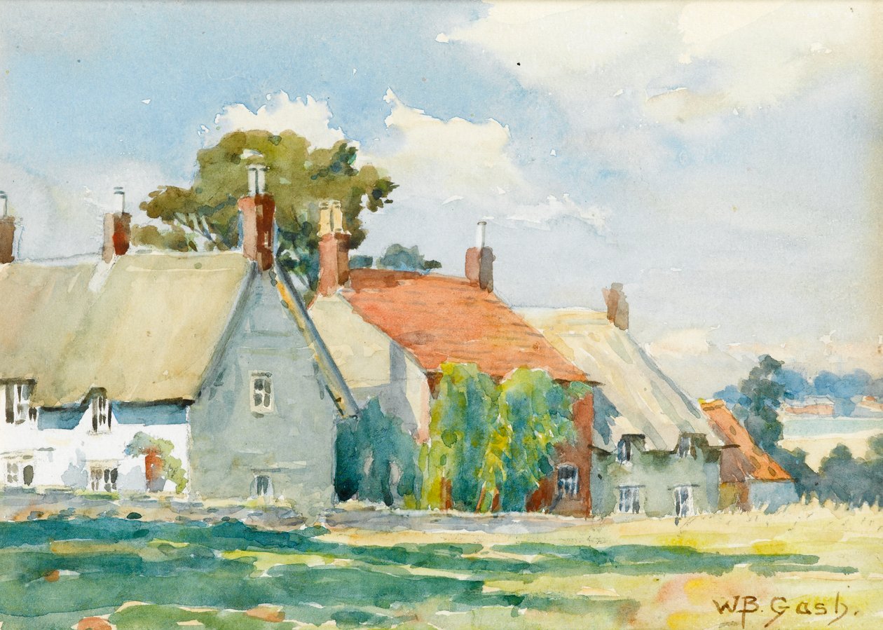 Landlige hytter av Walter Bonner Gash