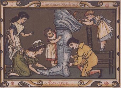 Julekort design av Walter Crane