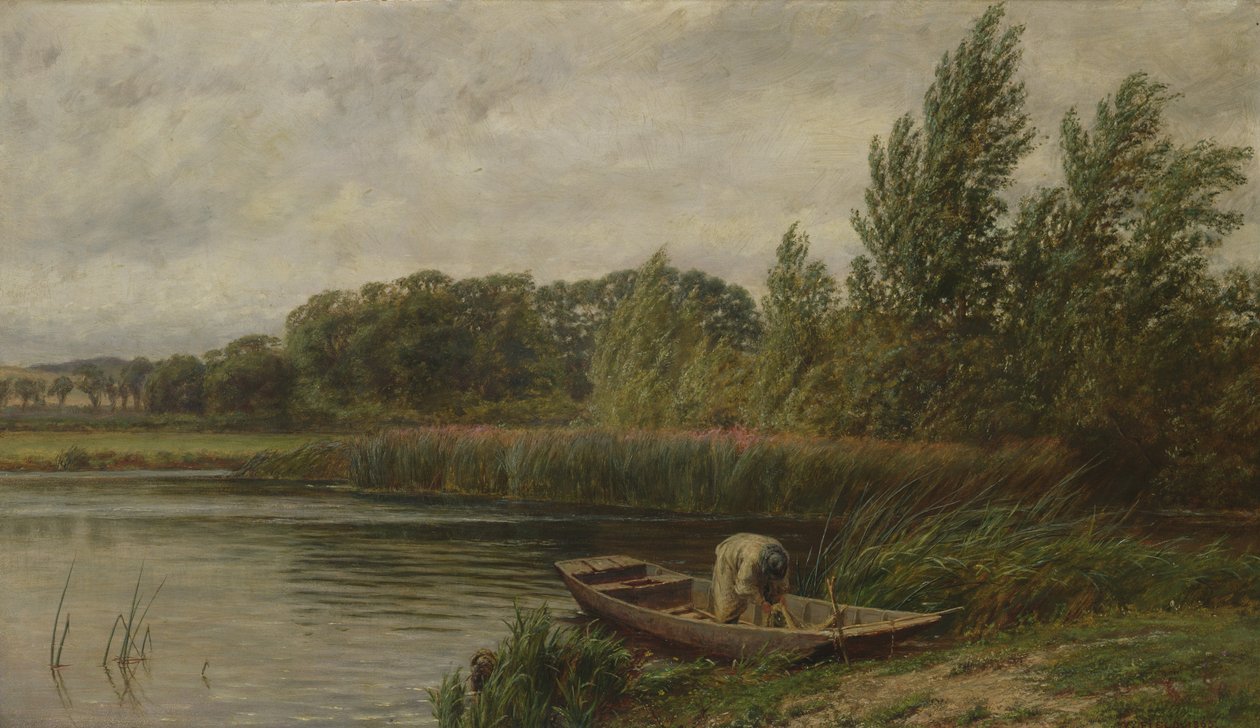 Vindfull dag på Themsen, 1865 av Walter Field