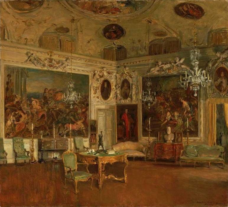 Interiør i Palazzo Barbaro, Venezia av Walter Gay
