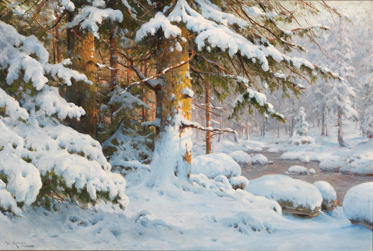 Vinter i skogen av Walter Moras