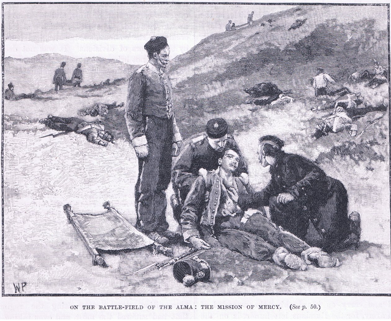 På slagmarken til Alma 1854: Barmhjertighetens oppdrag av Walter Paget