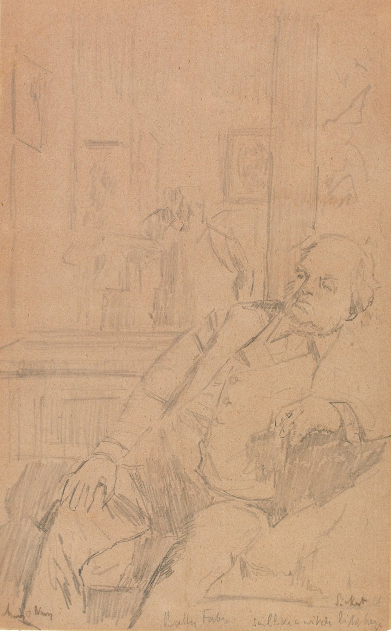 Bully Forbes (grafitt på papir) av Walter Richard Sickert