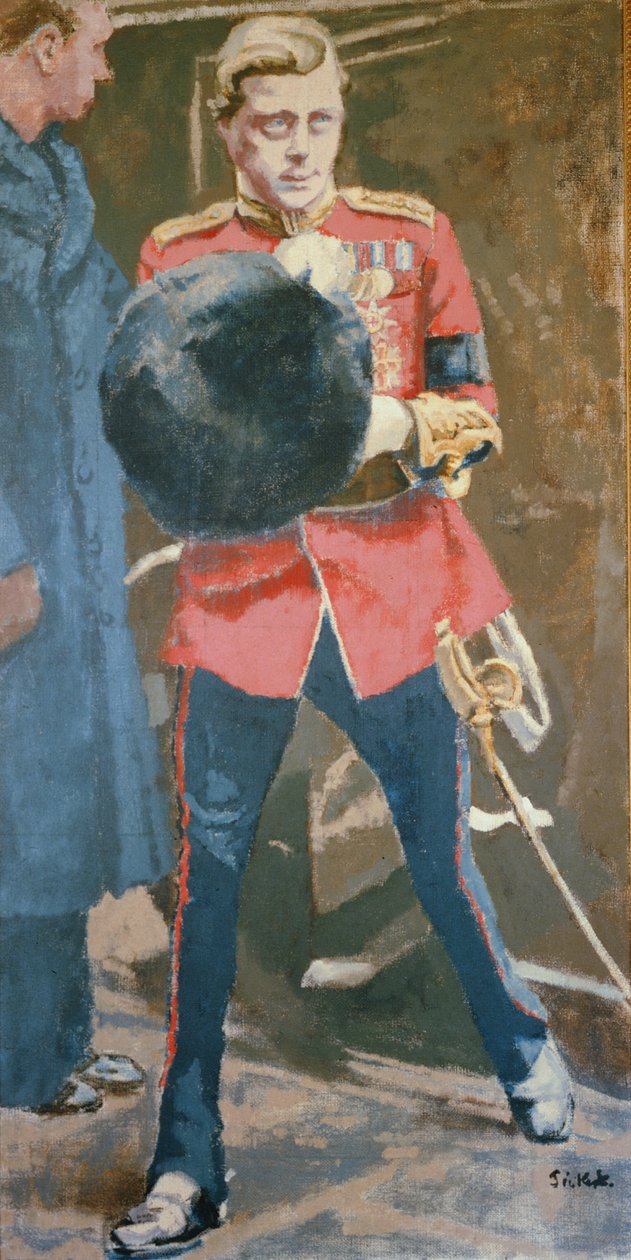 Edward VIII (1894-1972) som en walisisk vakt av Walter Richard Sickert