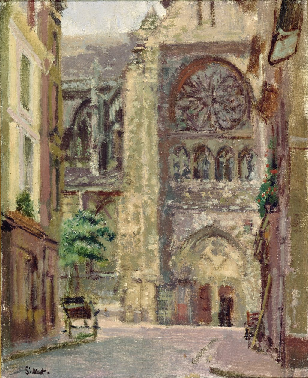 La Rue Pecquet, Dieppe, ca. 1907 av Walter Richard Sickert