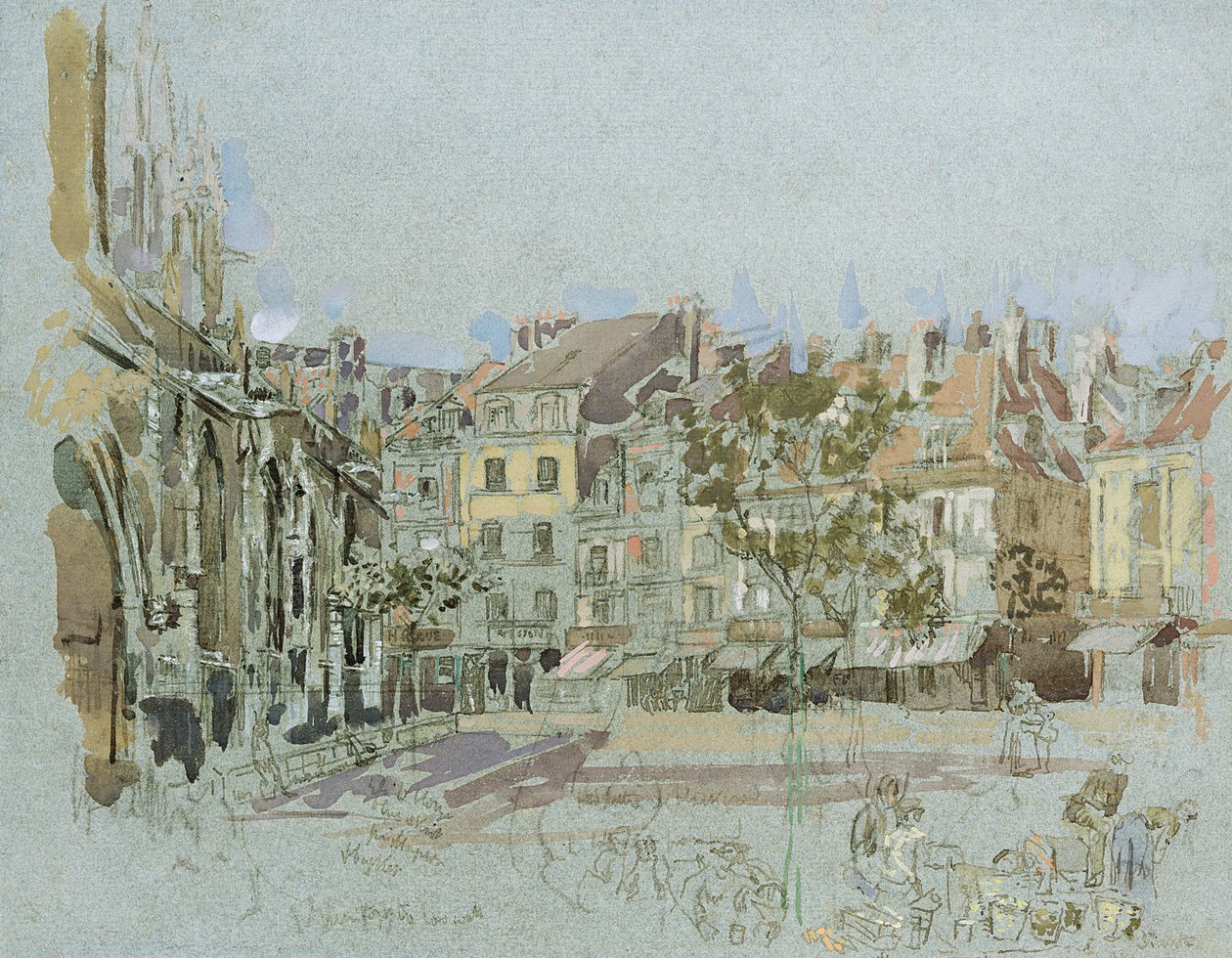 Rue de la Boucherie, Dieppe av Walter Richard Sickert