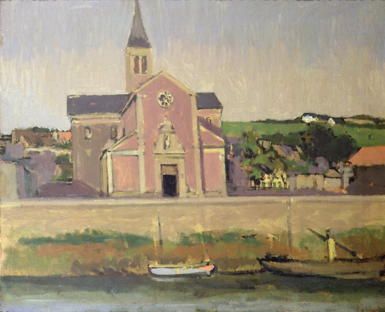 Pollet-kirken, Dieppe, ca. 1900 av Walter Richard Sickert