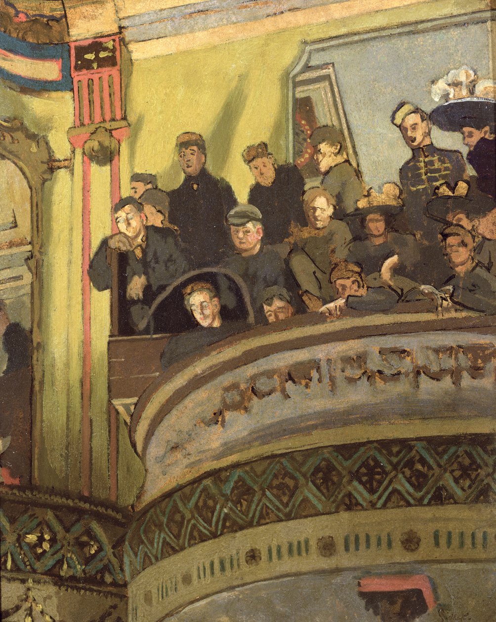 The Little Old Bedford, ca. 1890 (olje på papir lagt ned på panel) av Walter Richard Sickert