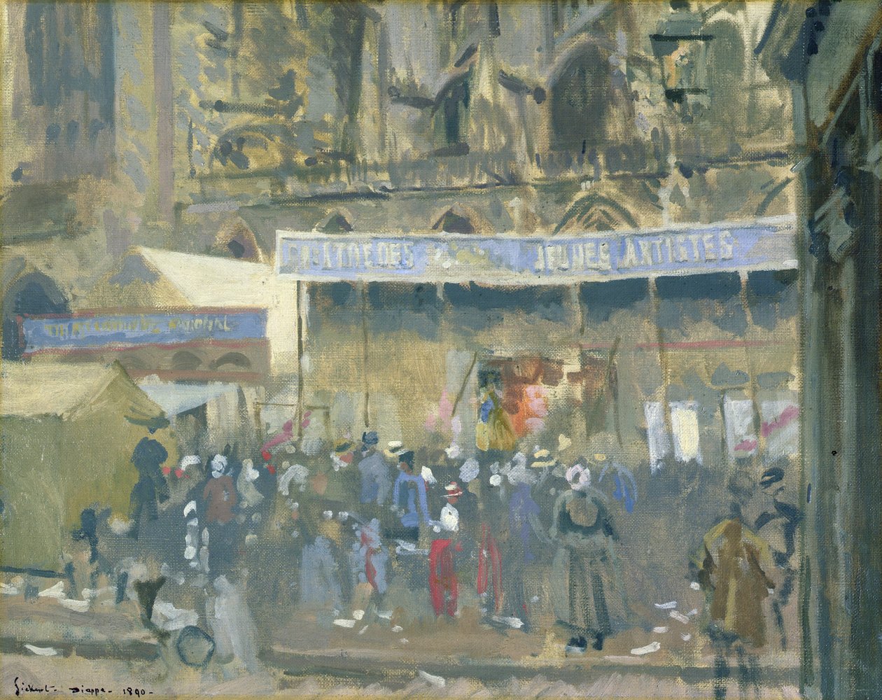 Teater for unge kunstnere, Dieppe, 1890 av Walter Richard Sickert