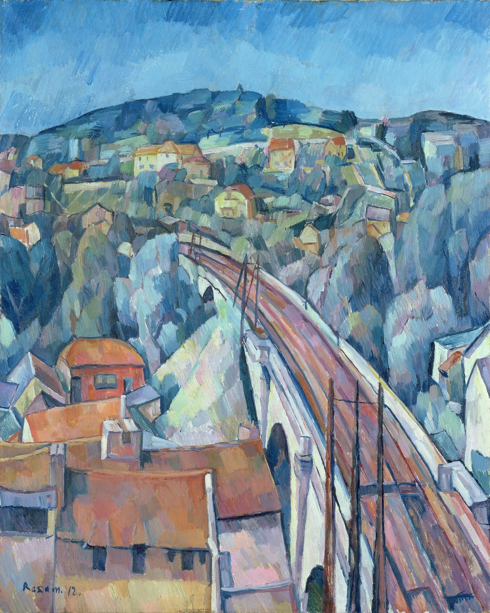 Jernbanebrua ved Meulen av Walter Rosam