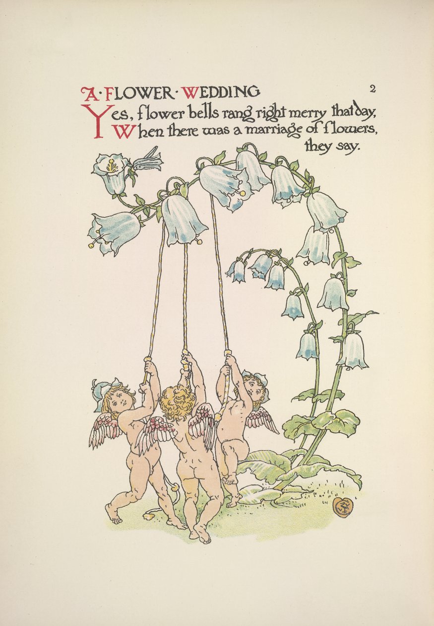 Et blomsterbryllup av Walter Crane