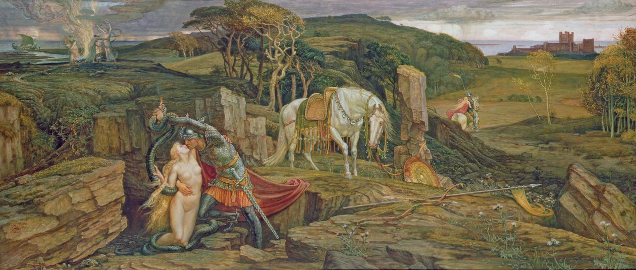 The Laidly Worm of Spindleston Heugh av Walter Crane