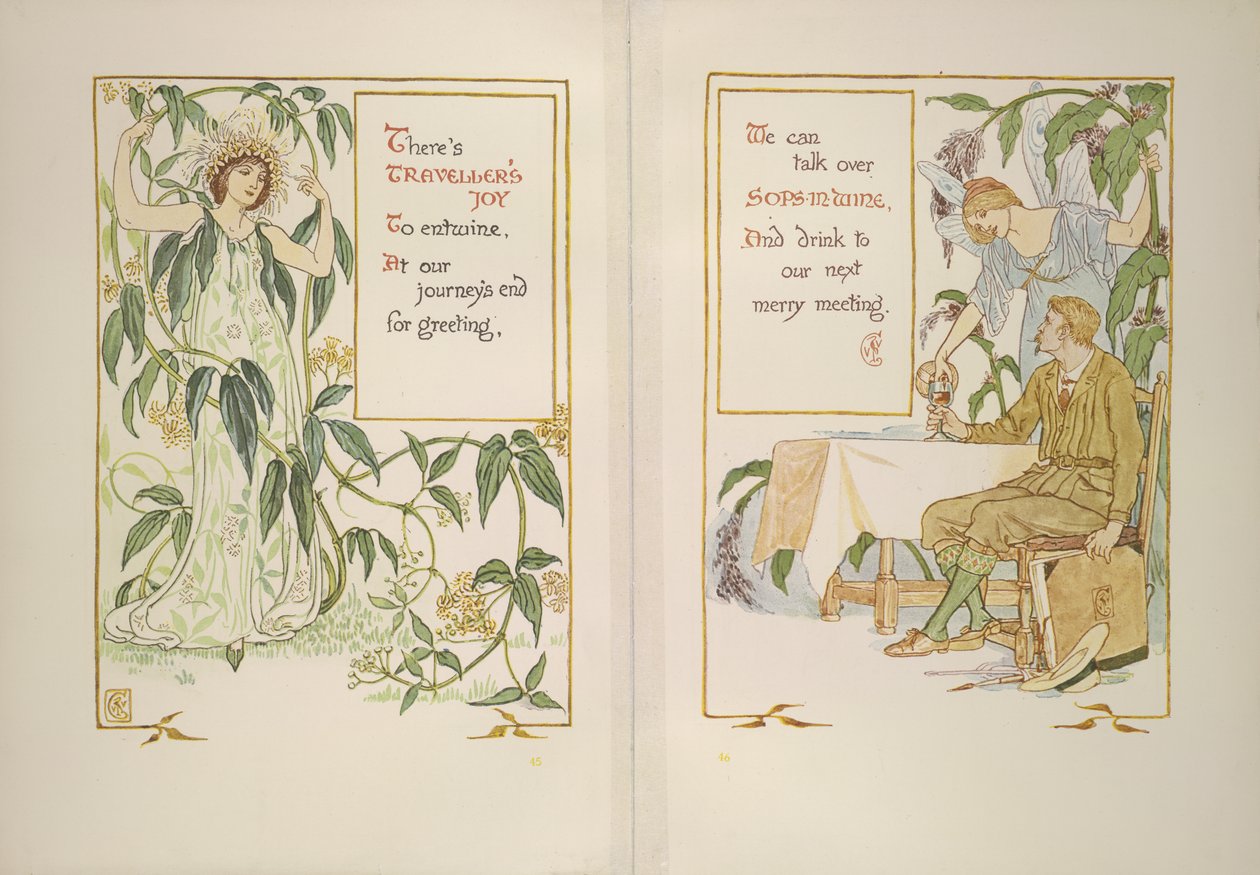 Reiseglede og sops i vin av Walter Crane