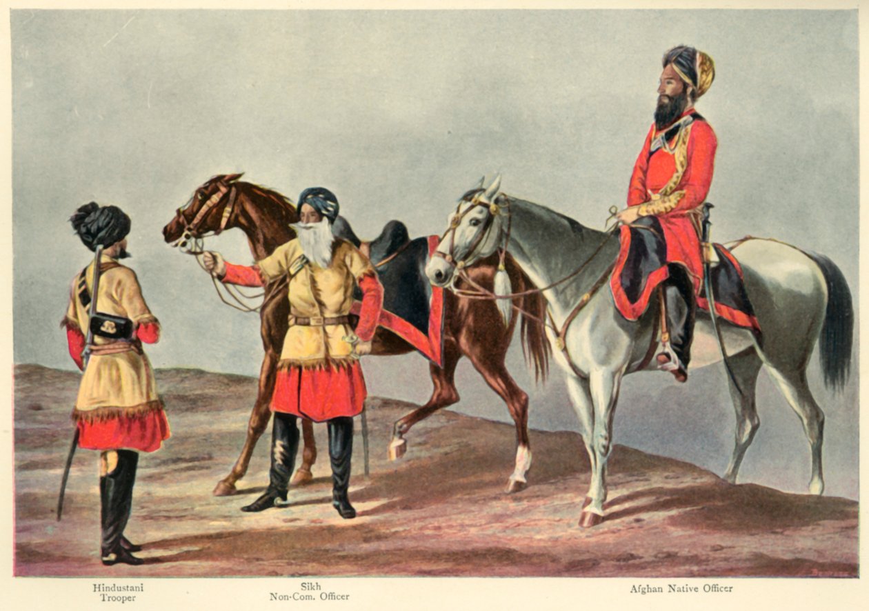 Det andre Punjab-kavaleriet, 1901. av Walter Fane