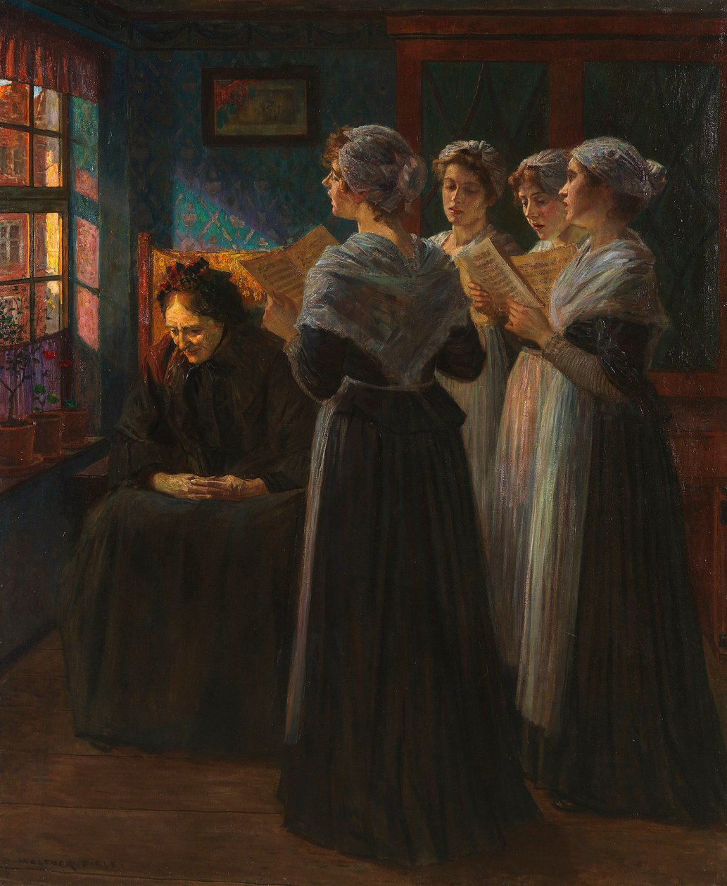 Serenade, ca. 1890. av Walter Firle