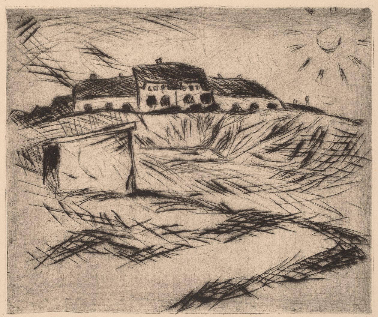 Brakkebrakke, 1916. av Walter Gramatte