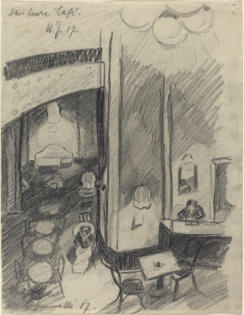 Das leere Café (The Empty Café) av Walter Gramatte