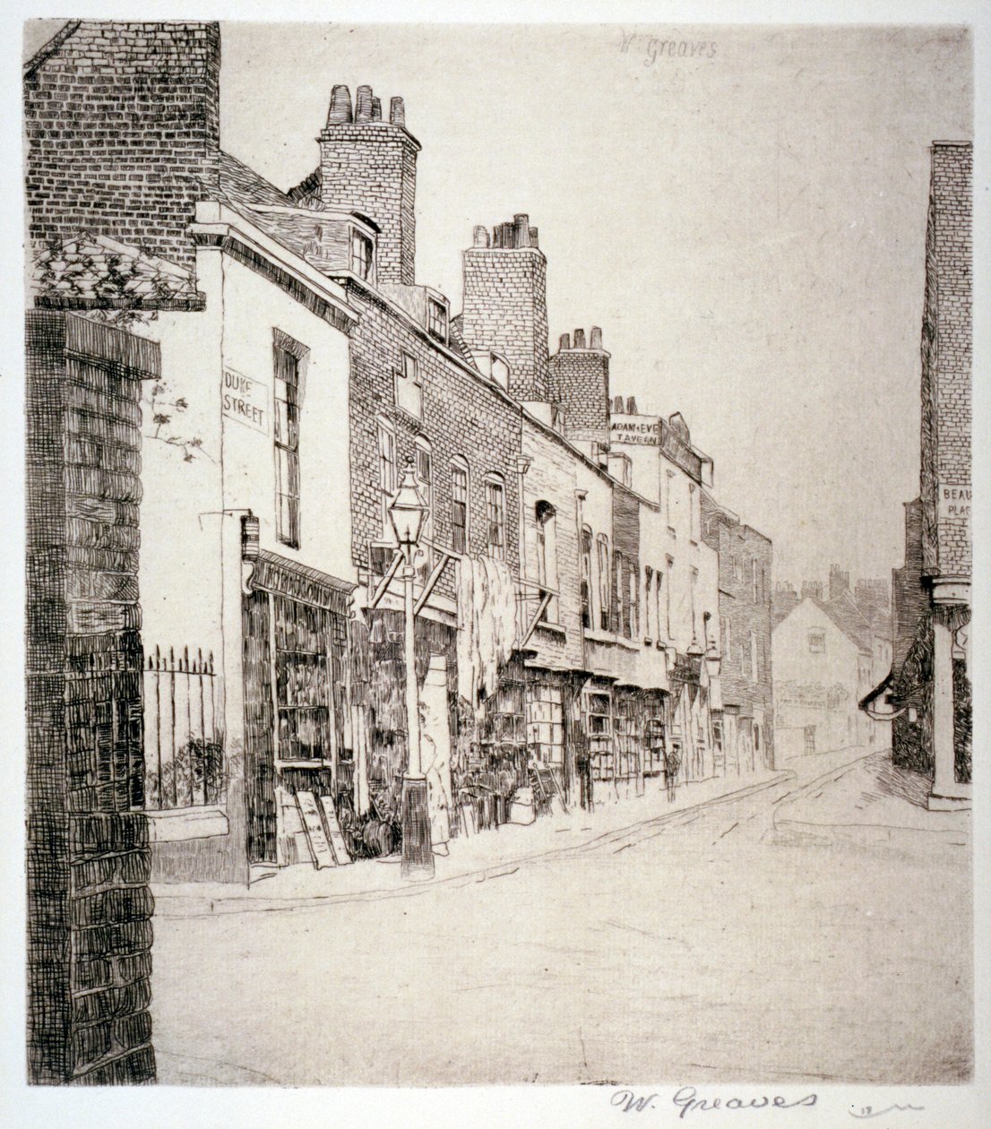 Duke Street, Chelsea, London, 1873 av Walter Greaves